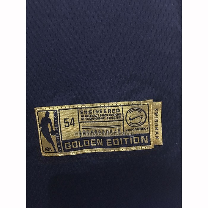 Camiseta Golden Edition Chicago Bulls Michael Jordan NO 23 Negro